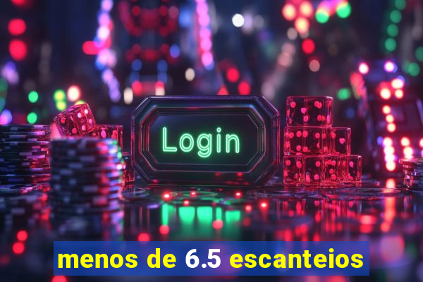 menos de 6.5 escanteios